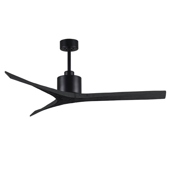 Mollywood Matte Black 60-Inch Outdoor Ceiling Fan with Matte Black Blades, image 4