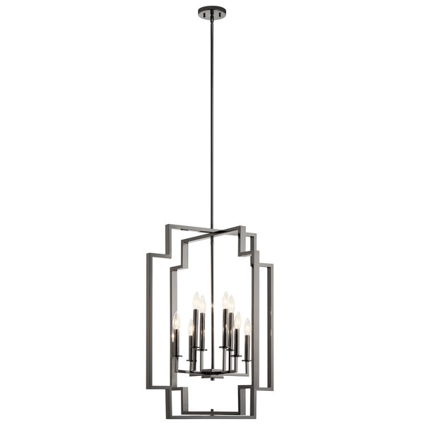 Downtown Midnight Chrome Four-Light Chandelier, image 1
