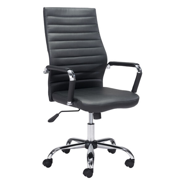 Primero Black and Silver Office Chair, image 1