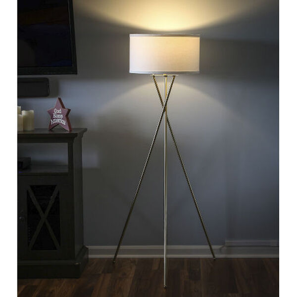 Jaxon Antique Brass LED Floor Lamp, image 4