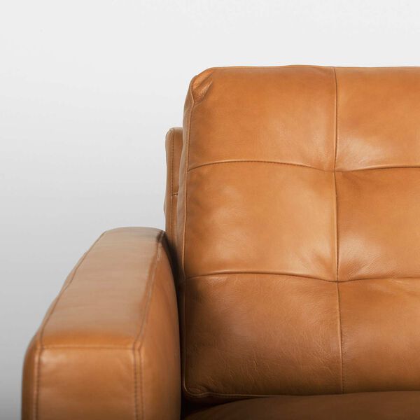 Olaf Tan Leather Sofa, image 6