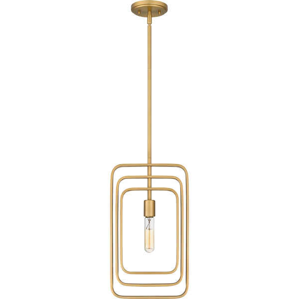 Dupree Brushed Weathered Brass One-Light Pendant, image 5