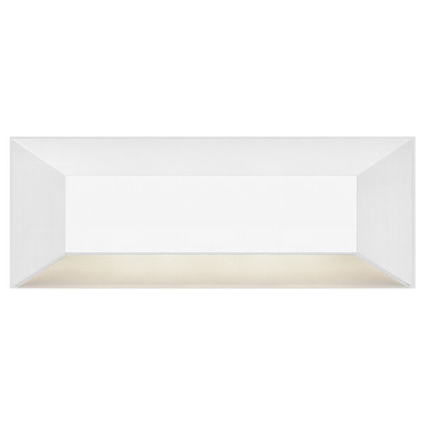 Nuvi Matte White Large Rectangular LED Deck Sconce, image 2