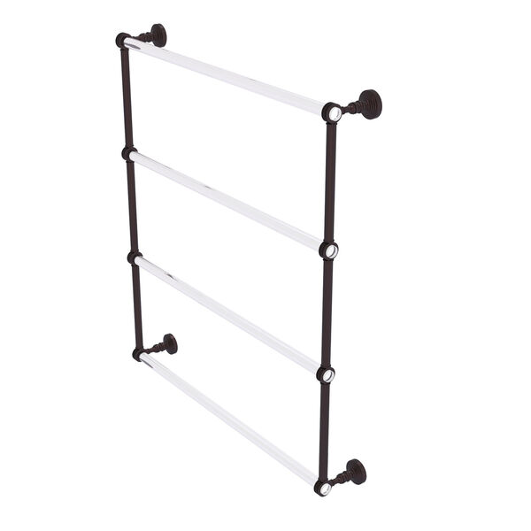 Pacific Grove Antique Bronze 4 Tier 30-Inch Ladder Towel Bar with Dotted Accent, image 1