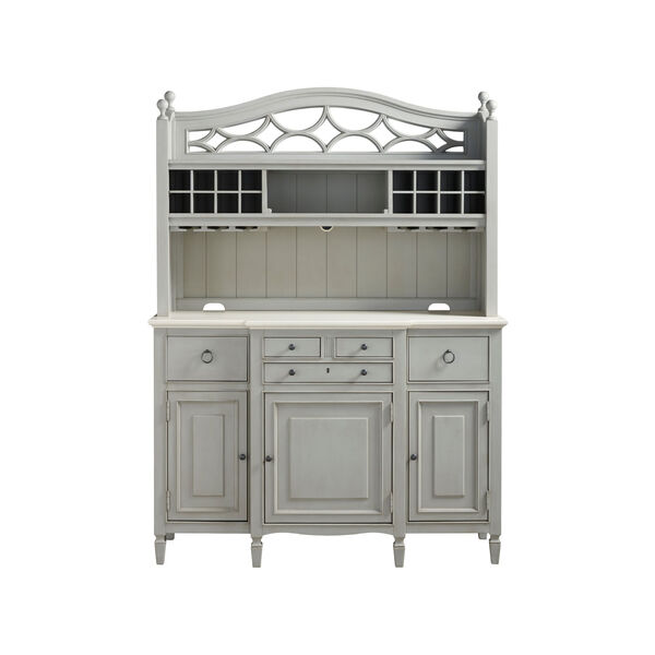 Summer Hill French Gray Complete Buffet with Hutch, image 1