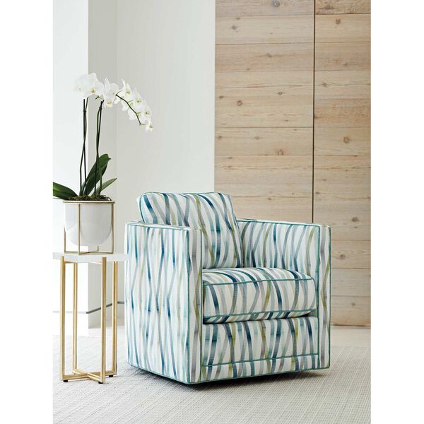 Palm Desert Blue Dorado Beach Swivel Chair, image 2
