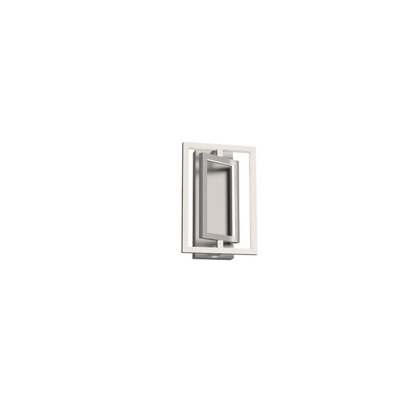 Mondrian Brushed Nickel Eight-Inch LED Semi-Flush Mount, image 2