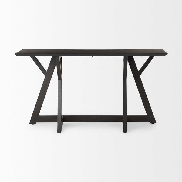 Jennings Dark Brown Wood Console Table, image 2