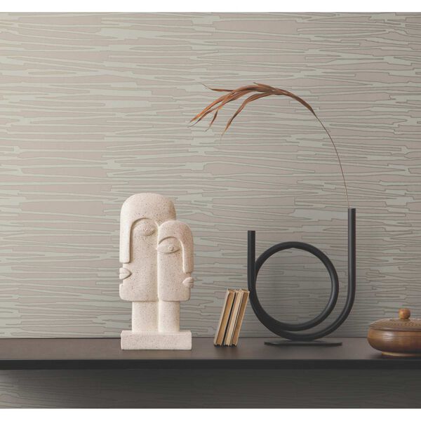 Water Reed Thatch Clay Silver Wallpaper, image 3