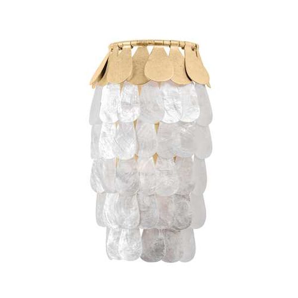 Coralie Vintage Gold Two-Light Wall Sconce, image 1