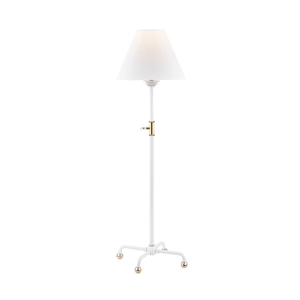 Classic No.1 White One-Light Table Lamp, image 1