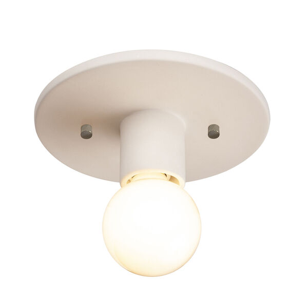 Radiance Collection Bisque One-Light Discus Flush Mount, image 1