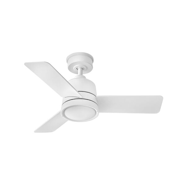 Chet Matte White 36-Inch LED Ceiling Fan, image 1