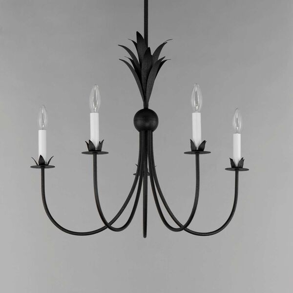 Paloma Anthracite Five-Light Chandelier, image 4