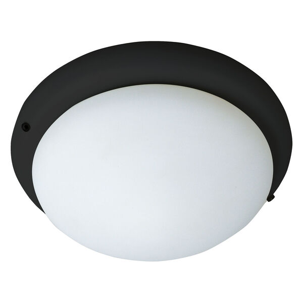 Black One-Light Ceiling Fan Light Kit, image 1