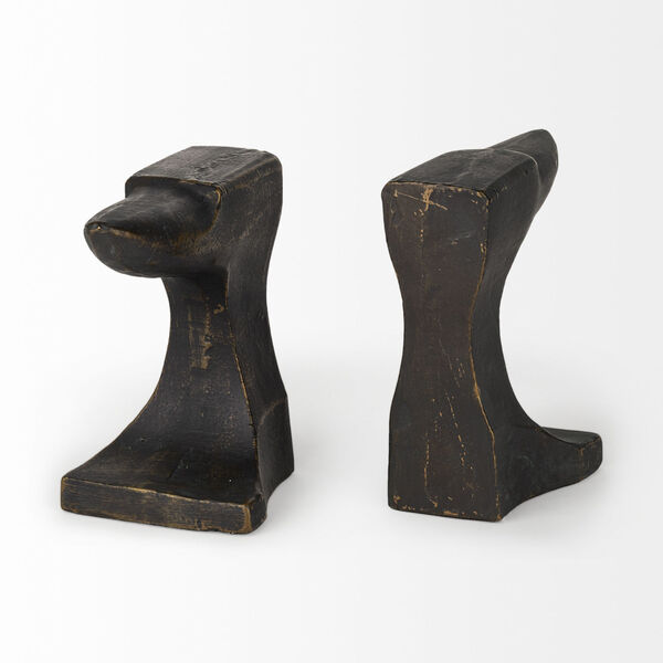 Anvilia Black and Gold Anvil Shaped Bookend, image 3