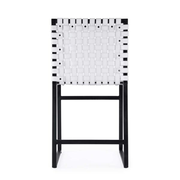 Urban Woven White Leather Side Chair, image 5