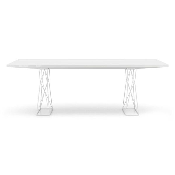 Carroll Glossy White 87-Inch Table, image 1