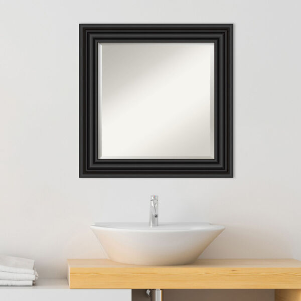 Colonial Black 26W X 26H-Inch Bathroom Vanity Wall Mirror, image 3