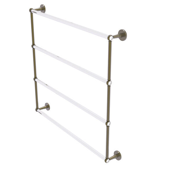 Clearview 4 Tier 36-Inch Ladder Towel Bar with Twisted Accent, image 1