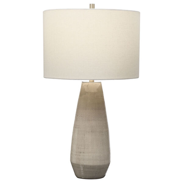 Volterra Taupe and Gray One-Light Table Lamp, image 1