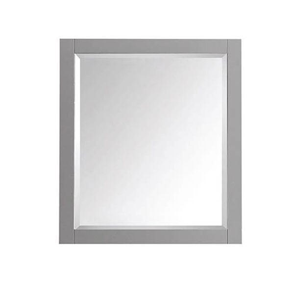 Chilled Gray 28-Inch Beveled Edge Rectangular Mirror, image 1