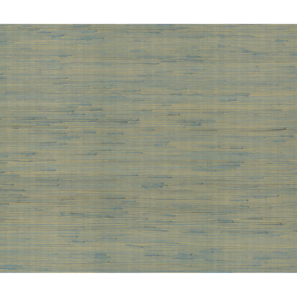 Candice Olson Modern Nature 2nd Edition Gold and Blue Metallic Jute Wallpaper, image 2