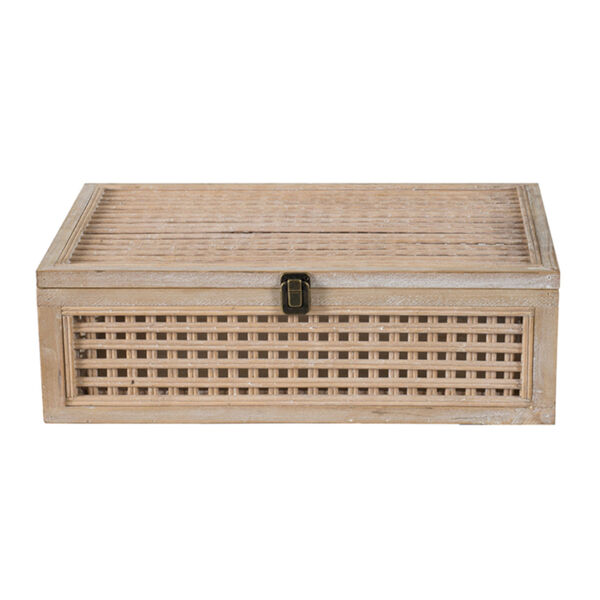 Natural Wood Decorative Box, image 3
