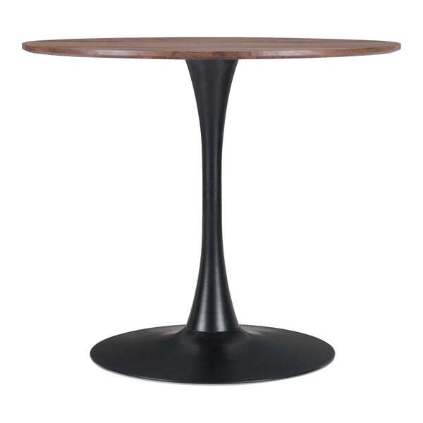 Opus Brown and Black Dining Table, image 4