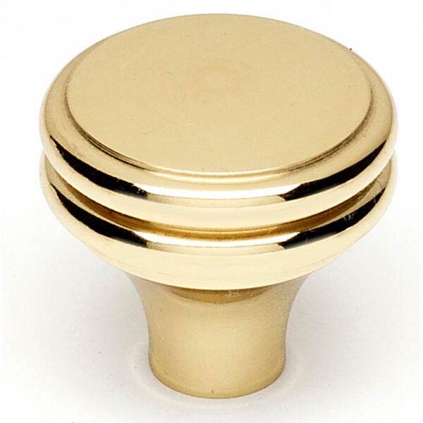 Polished Brass 1 1/4-Inch Knob, image 1
