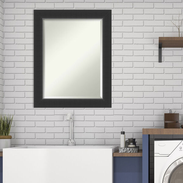 Corvino Black 23W X 29H-Inch Bathroom Vanity Wall Mirror, image 4