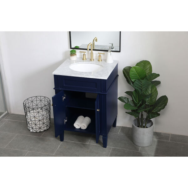 Williams Blue 24-Inch Vanity Sink Set, image 4