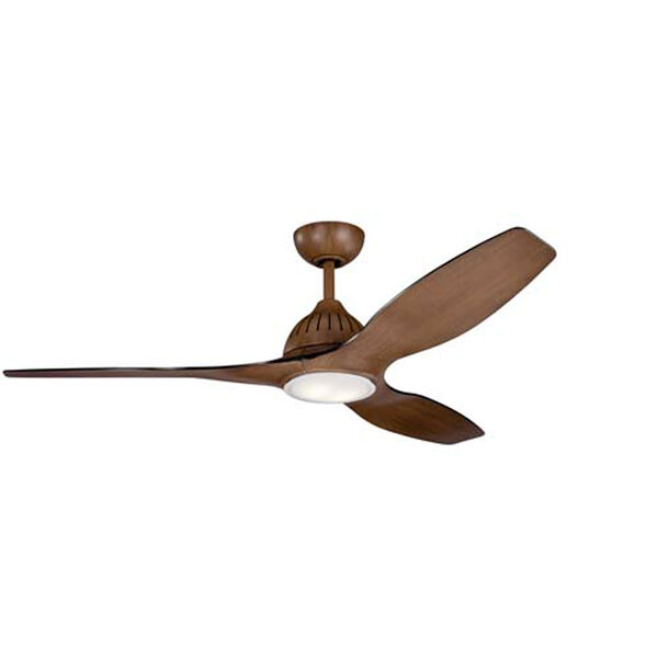 Jace Walnut LED 60-Inch Ceiling Fan, image 1