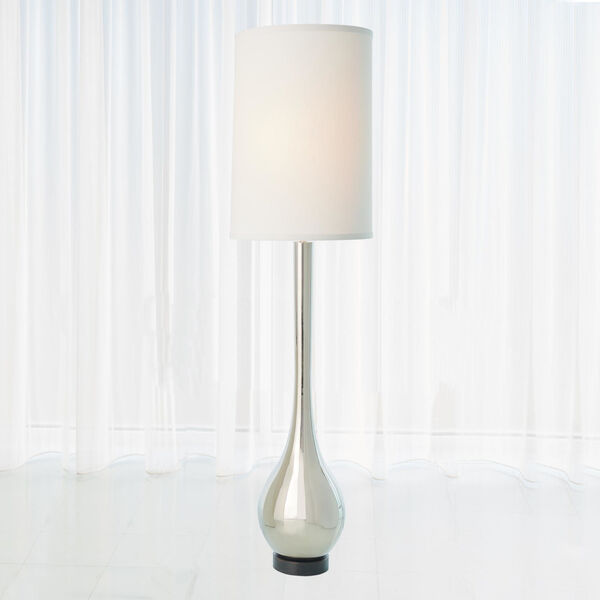 Nickel Two-Light Floor Lamp, image 2