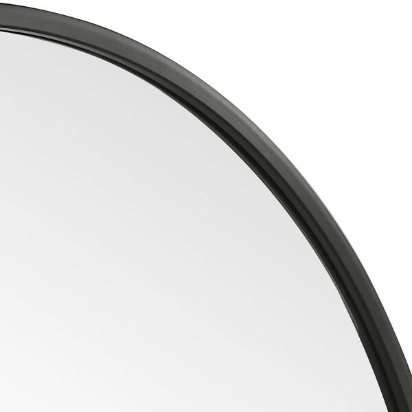 Linden Matte Black 48-inch Round Wall Mirror, image 6