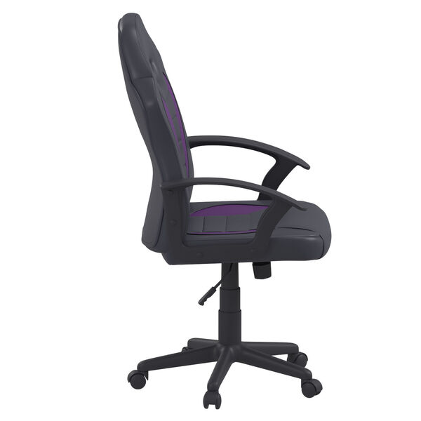 Hendricks Purple Gaming Office Chair with Vegan Leather, image 4