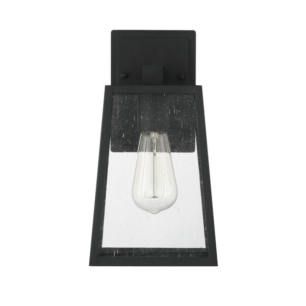 Dunn Textured Matte Black 12-Inch One-Light Outdoor Wall Sconce, image 3