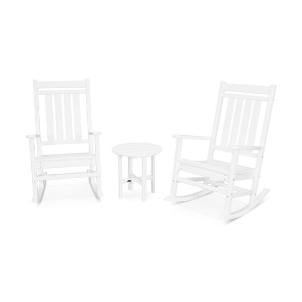White Estate Rocking Chair Set, 3-Piece, image 2