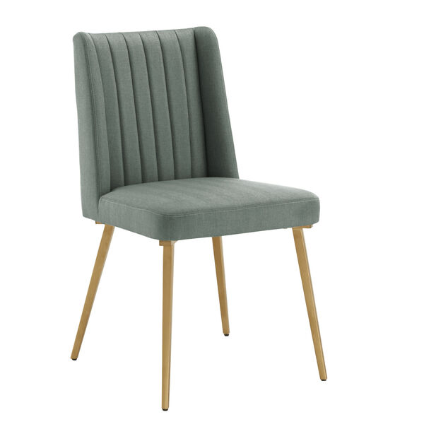 Minnie Green and Gold Dining Chair, image 1