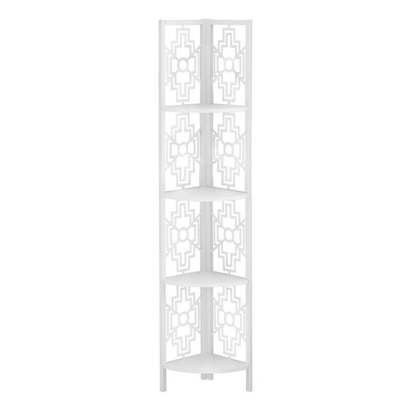 White Bookcase with Four Shelves, image 2
