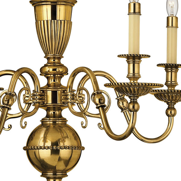 Cambridge Burnished Brass Five-Light Chandelier, image 2