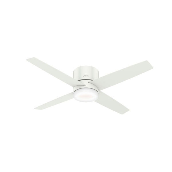 Advocate Low Profile Fresh White 54-Inch DC Motor Smart LED Ceiling Fan, image 1