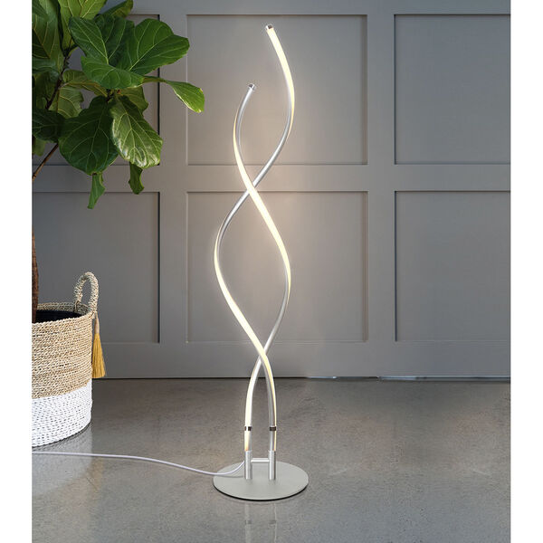 Embrace Silver Two-Light Integrated LED Floor Lamp, image 2