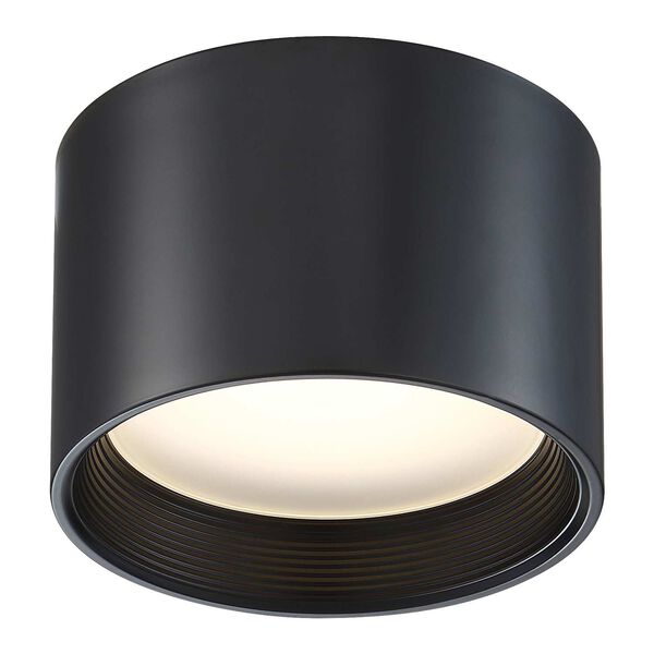 Reel Black White Eight-Inch LED Flush Mount, image 4