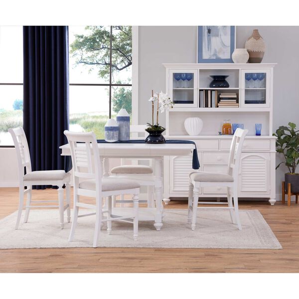 Eggshell White Cottage Traditions Counter Height Chair, Set of Two, image 3