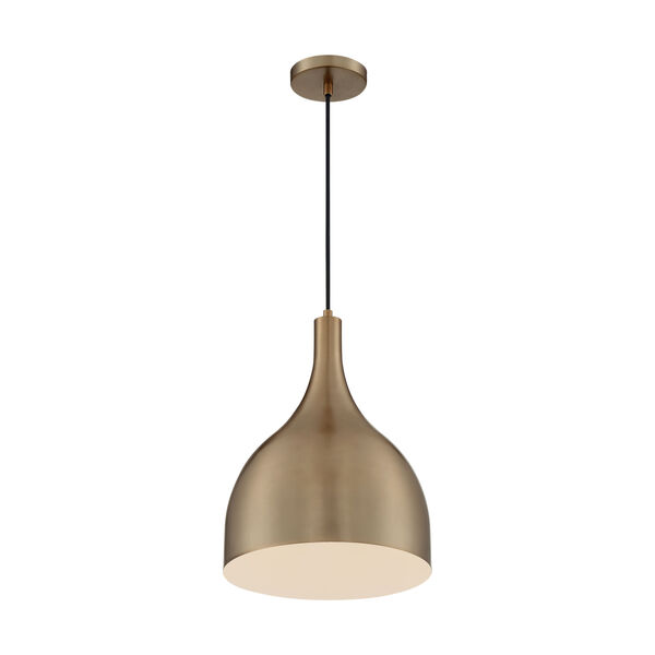 Bellcap Burnished Brass 16-Inch One-Light Pendant, image 1