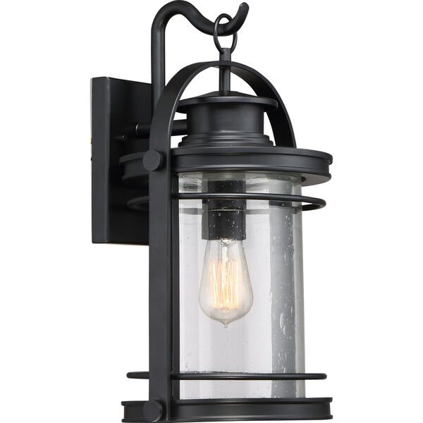 Booker Mystic Black 11-Inch One-Light Outdoor Wall Lantern, image 1
