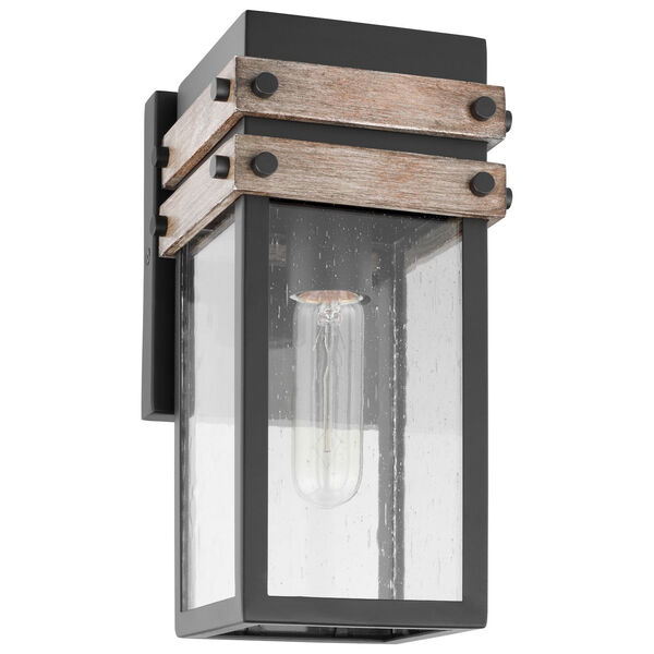 Homestead Black Five-Inch One-Light Outdoor Wall Mount, image 1