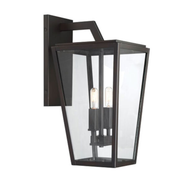 Uptown English Bronze Two-Light Outdoor Wall Sconce, image 4