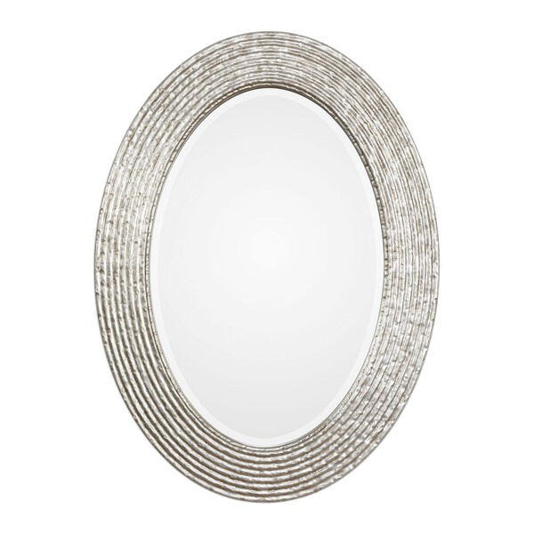 Conder Oval Silver Mirror, image 1